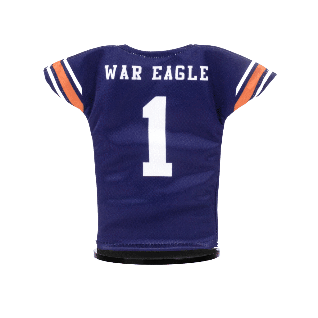 Auburn Football Miniature Jersey Blue Back