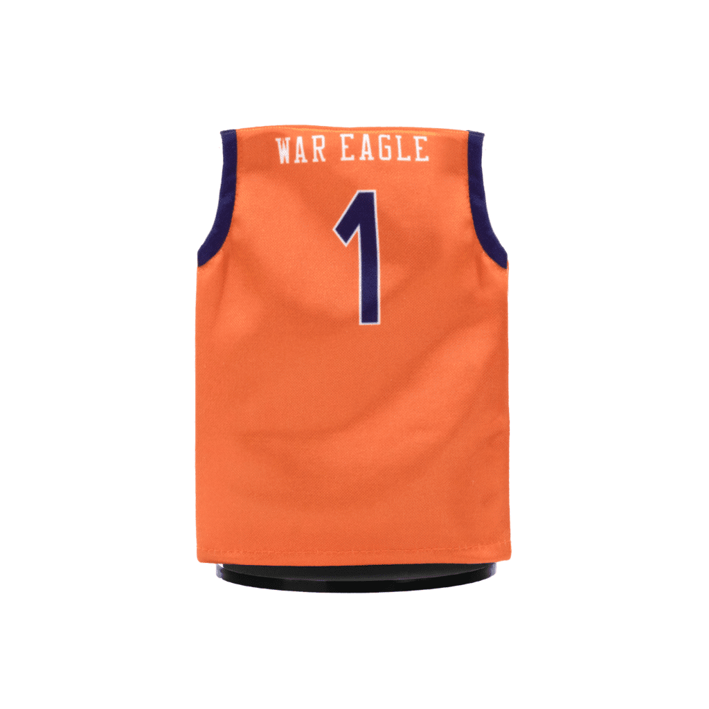 Auburn Basketball Miniature Orange Jersey Back