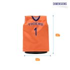 Auburn Basketball Miniature Orange Jersey Size