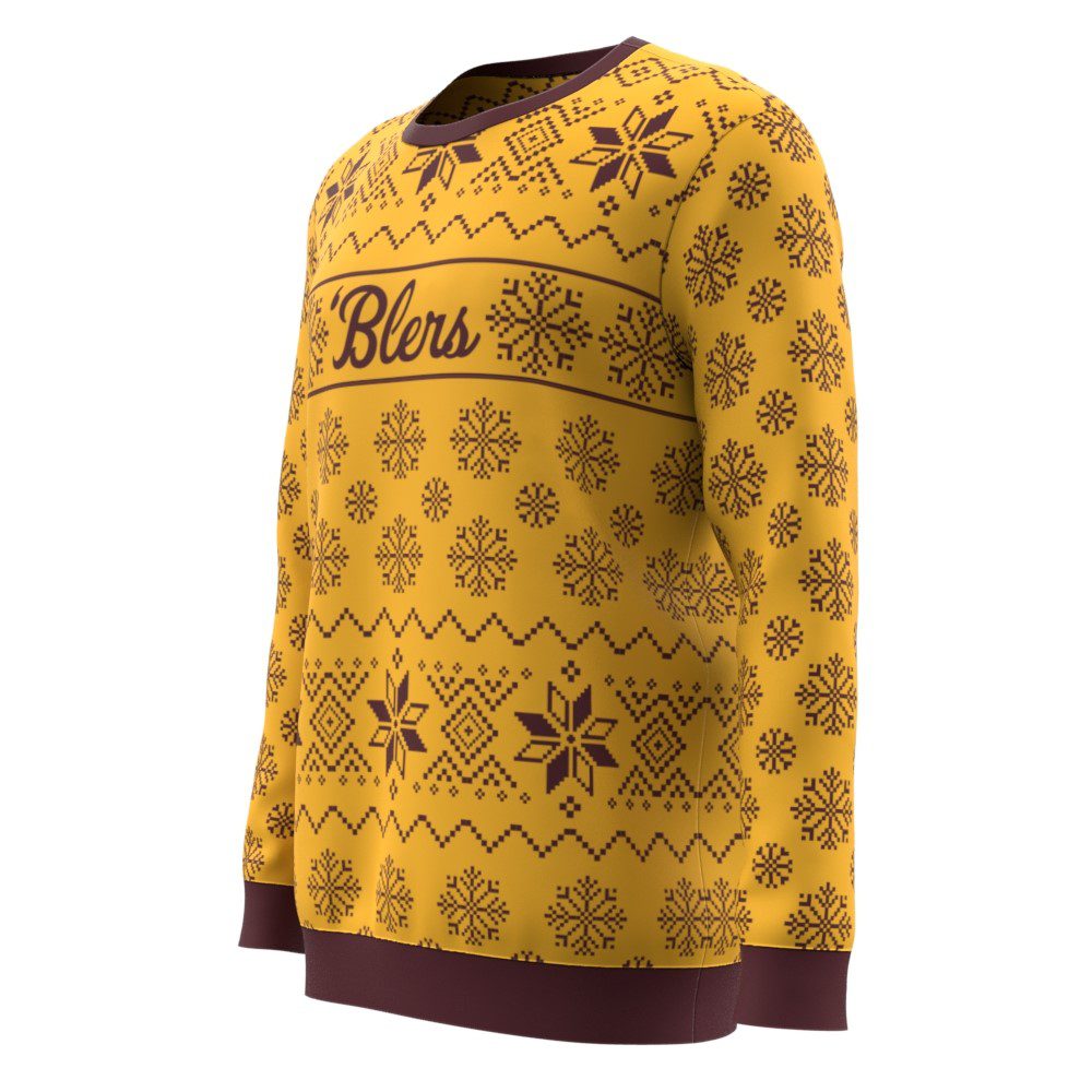 Loyola 'Blers Gold Ugly Sweatshirt Side
