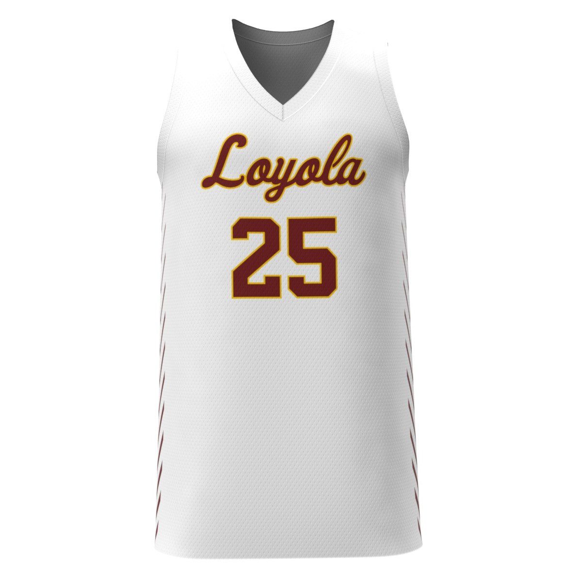 Cameron Krutwig Loyola Replica White Retro Jersey