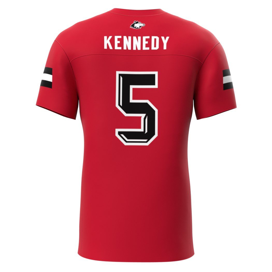 Michael Kennedy NIU Replica Red Jersey Back