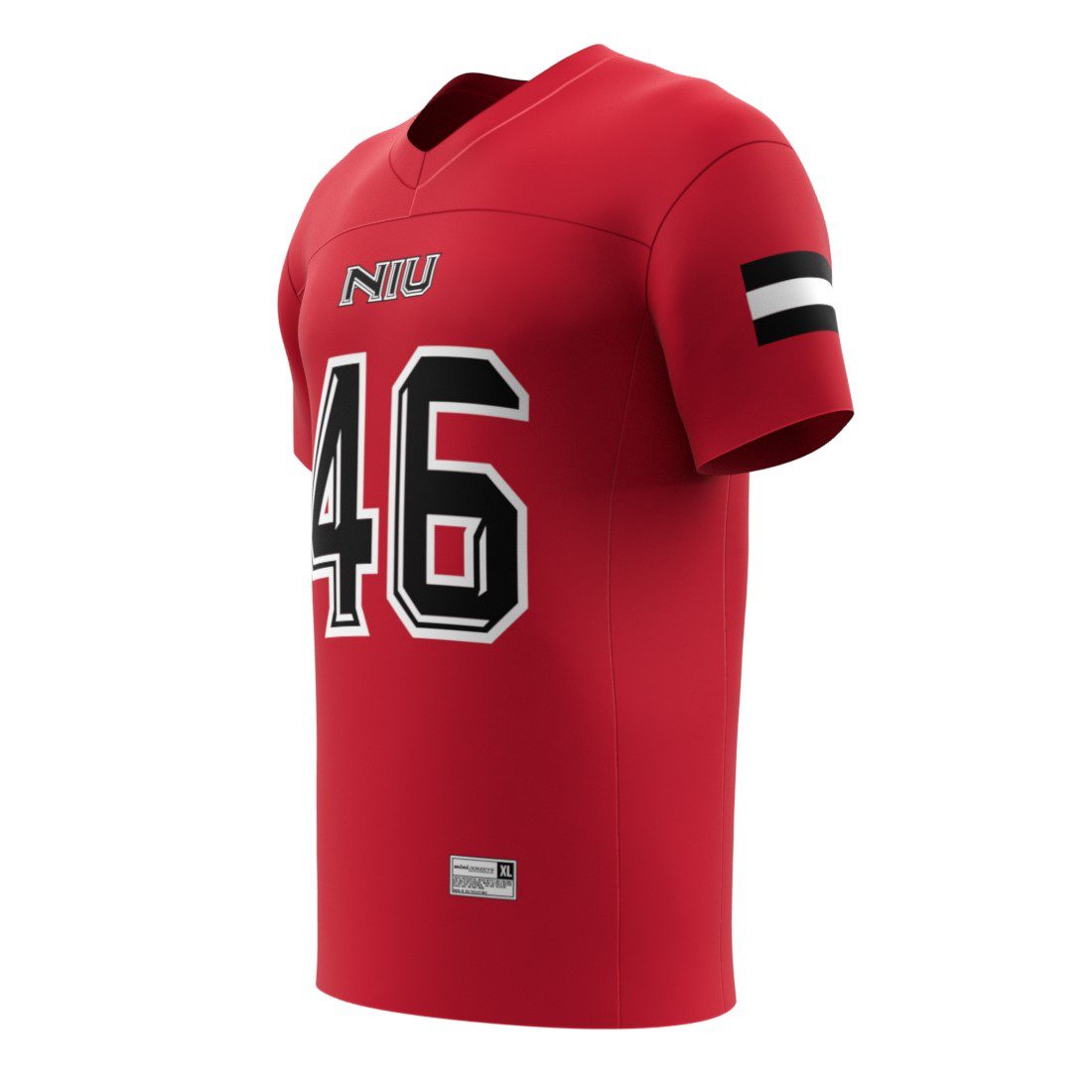 Nathan Ruble NIU Replica Red Jersey Side