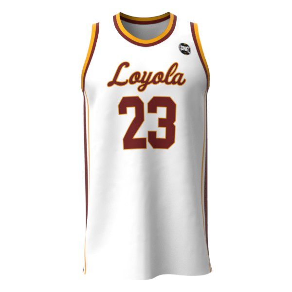 Philip Alston Loyola Replica White Jersey