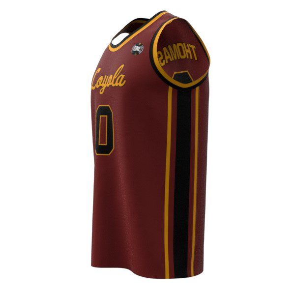Saint Thomas Loyola Replica Maroon Jersey Side
