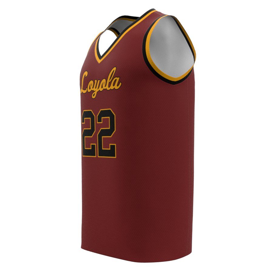 Anna Brown Loyola Replica Maroon Jersey Side