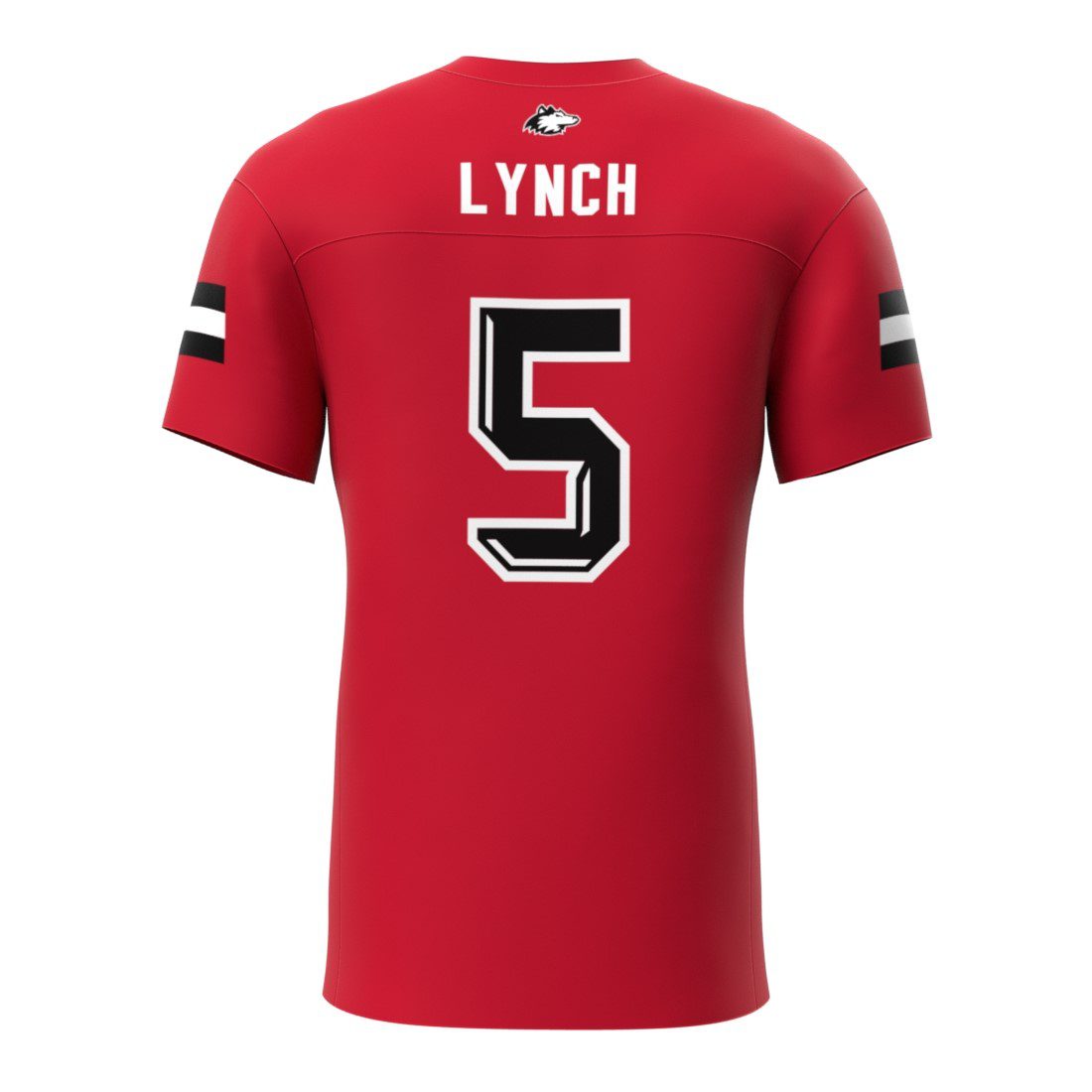 Justin Lynch NIU Replica Red Jersey Back