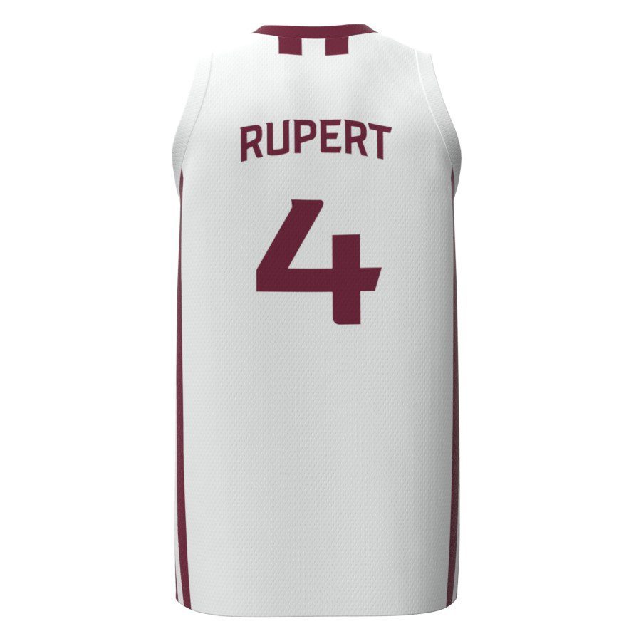 Clarence Rupert SIU Replica White Jersey Back