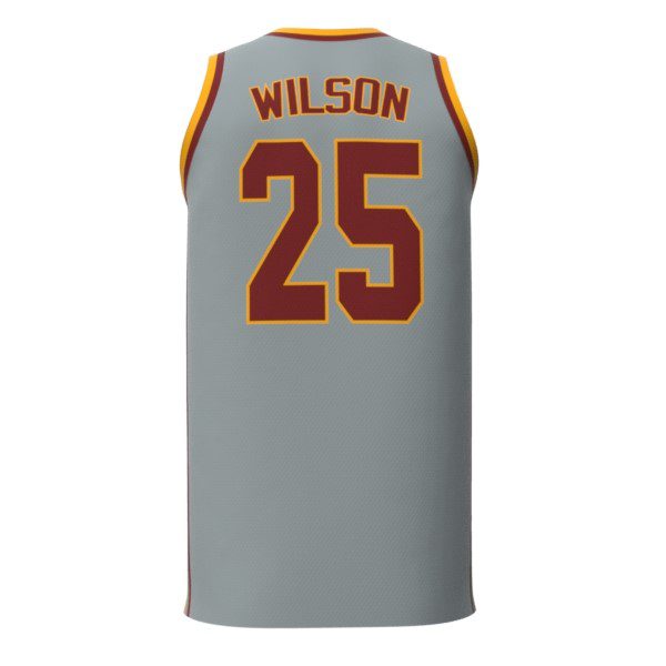 Jeameril Wilson Loyola Replica Grey Jersey Back