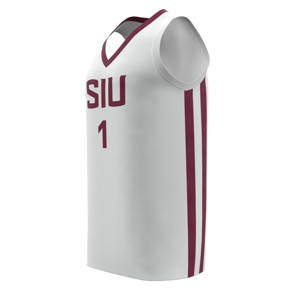 Marcus Domask SIU Replica White Jersey Side