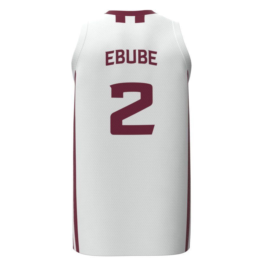 Scottie Ebube SIU Replica White Jersey Back