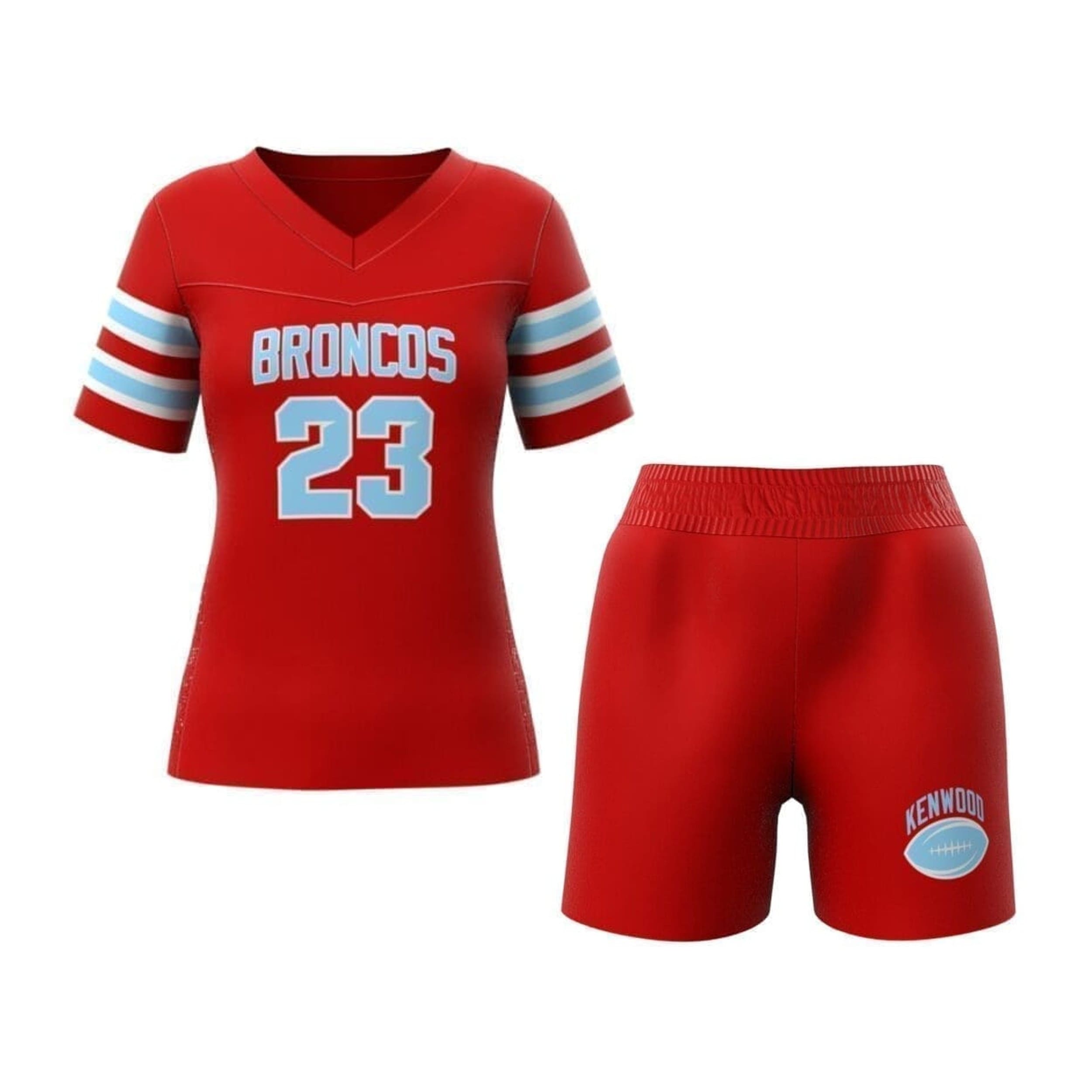 Custom Flag Football Jersey Red